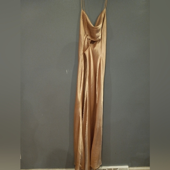 Nasty Gal gold gown - Picture 2 of 3